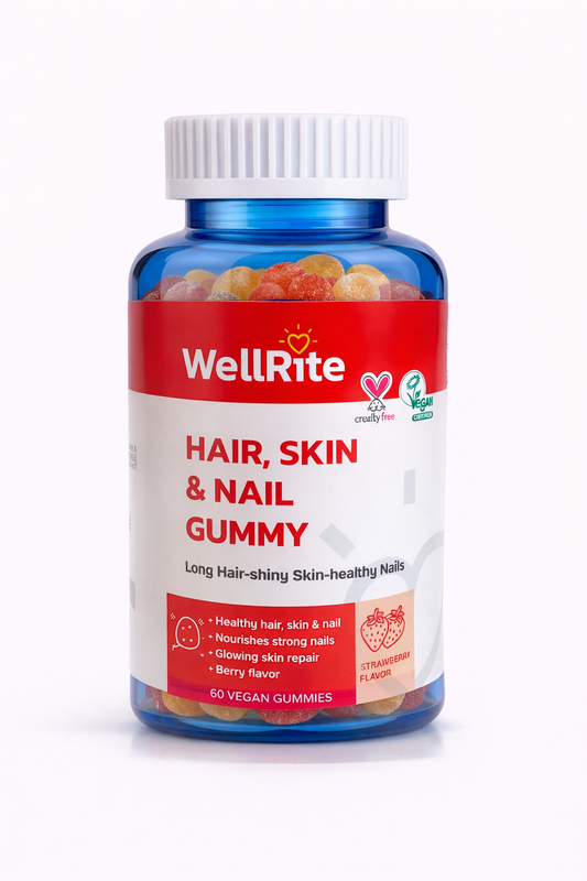 HAIR, SKIN & NAIL GUMMY by Wellrite – vegan, halal, gelatin-free gummies